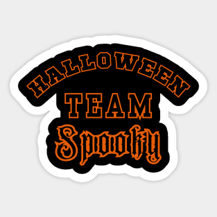 Halloween Team Spooky Sticker